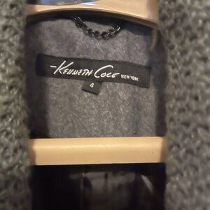 Kenneth Cole women's wool coat, size medium gray.